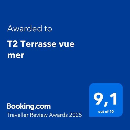 T2 Terrasse Vue Mer Six-Fours-les-Plages Buitenkant foto